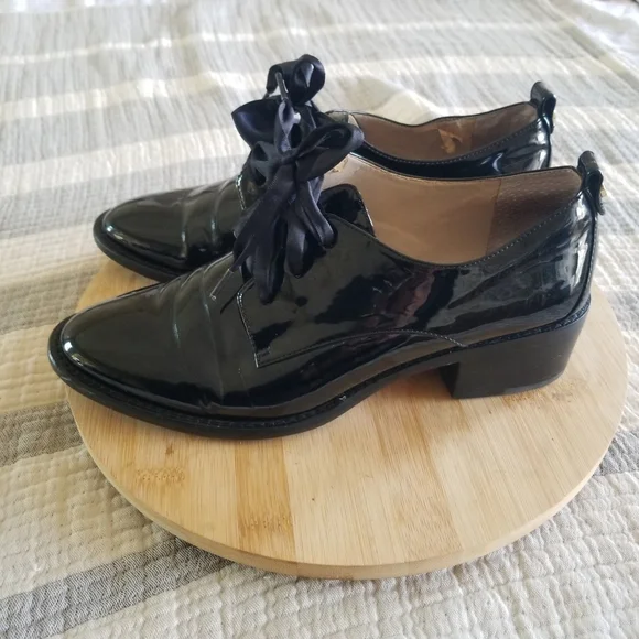Louise Et Cie patent leather loafers Louise et Cie Patent Leather Loafers - Black Flats, Shoes  main image 4